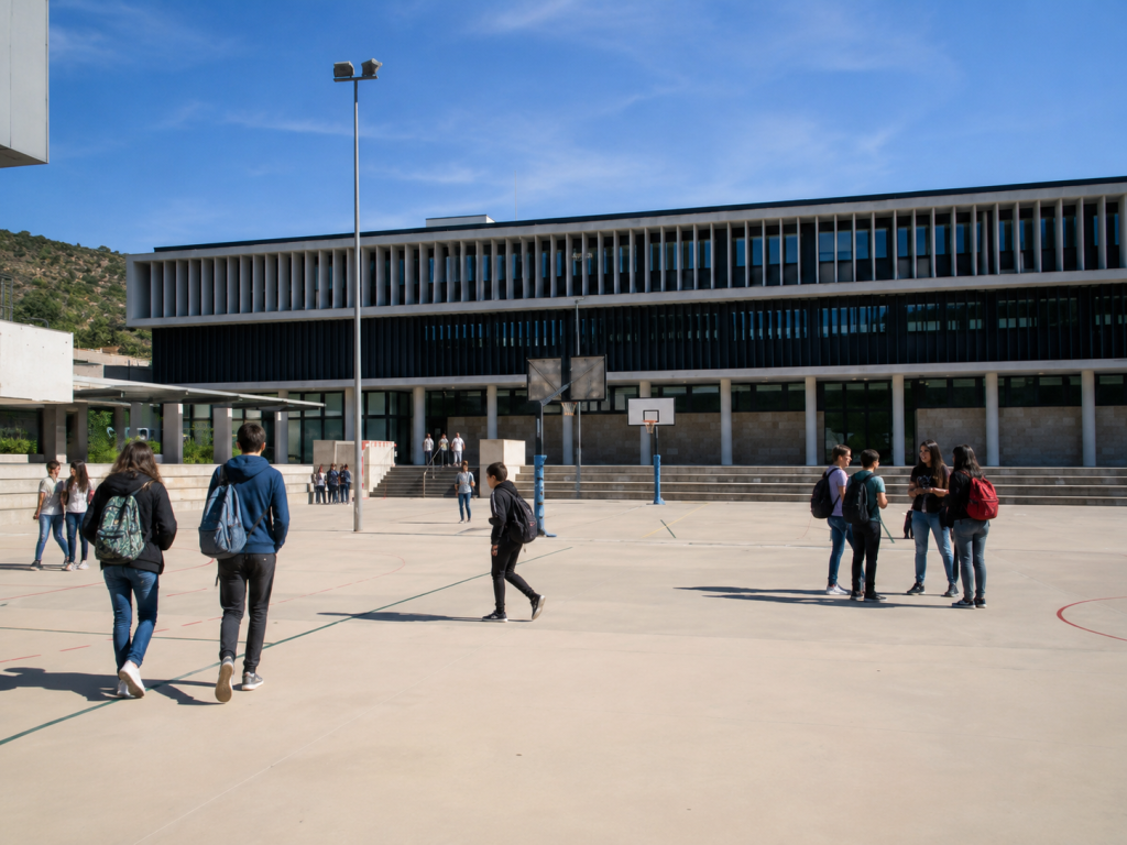 Patio del IES de Viver